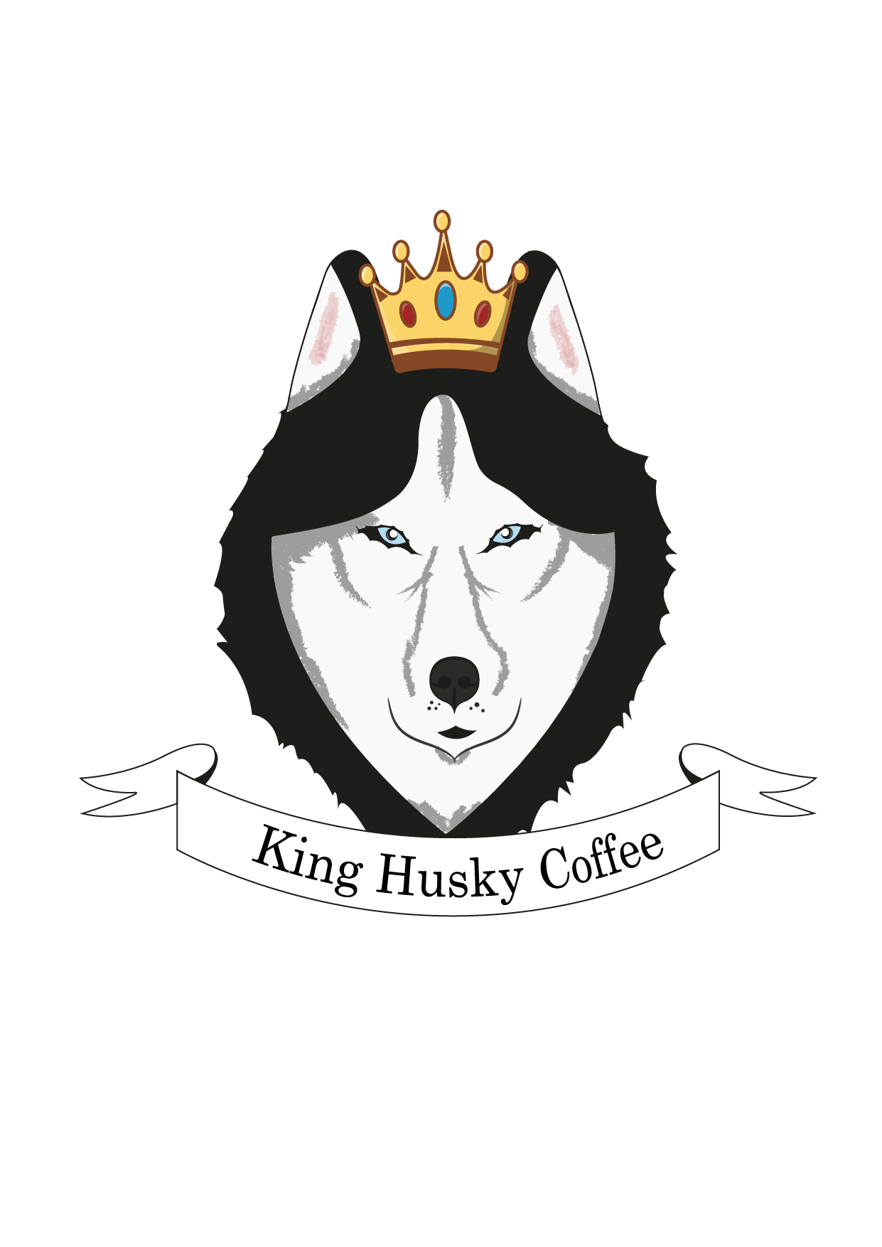 King Husky Coffee logo