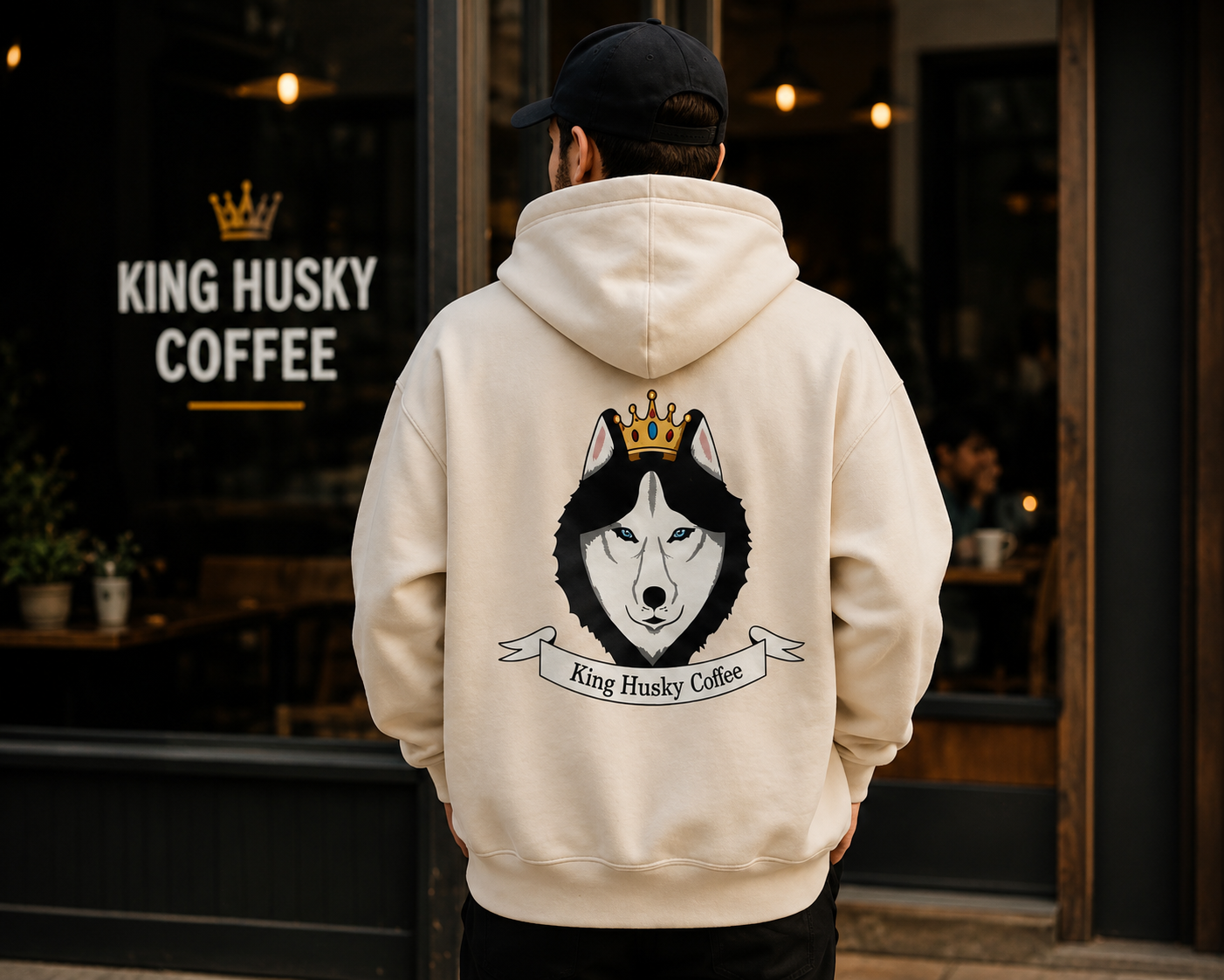 King Husky Coffee hoodie merch